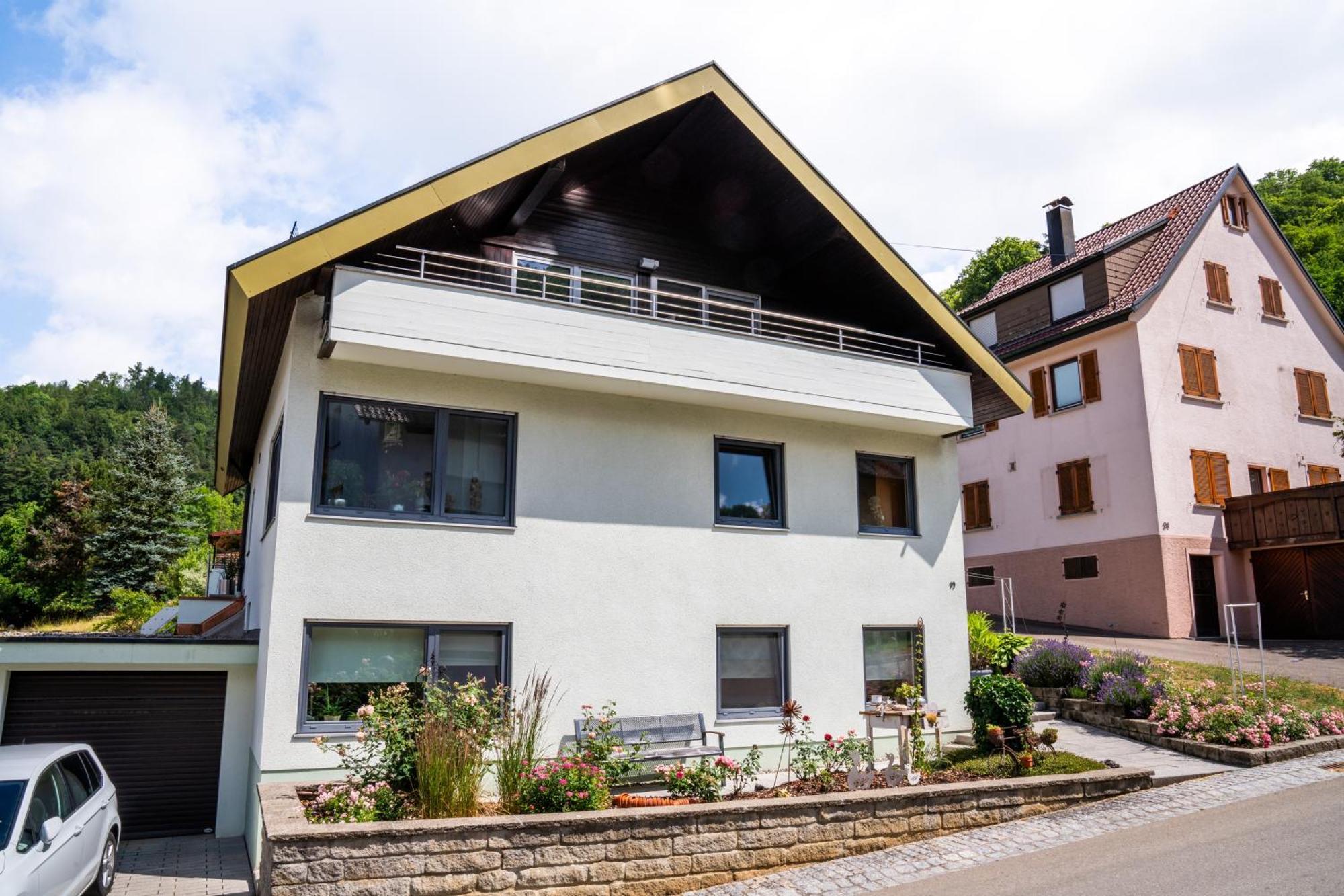 Laendliche 2-Zimmer Wohnung Bad Ditzenbach Exterior foto